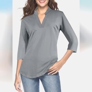 Gray Longsleeve Top